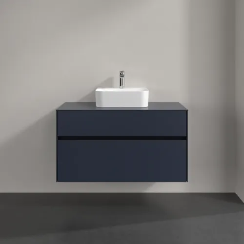 VILLEROY BOCH Toaletní skříňka Collaro, 2 výsuvy, 1000 x 548 x 500 mm, Marine Blue / Marine Blue #C09400VQ, obrázek 3