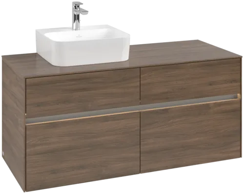 VILLEROY BOCH Toaletní skříňka Collaro, s osvětlením, 4 výsuvy, 1200 x 548 x 500 mm, Arizona Oak / Arizona Oak #C098B0VH
