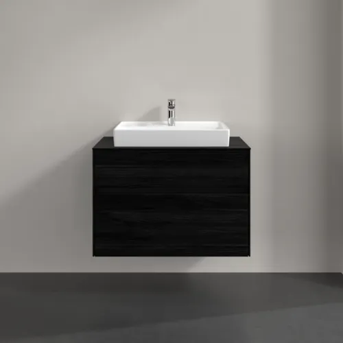 VILLEROY BOCH Toaletní skříňka Collaro, 2 výsuvy, 800 x 548 x 500 mm, černý dub / černý dub #C08000AB, obrázek 3