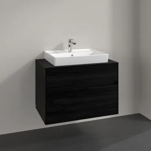 VILLEROY BOCH Toaletní skříňka Collaro, 2 výsuvy, 800 x 548 x 500 mm, černý dub / černý dub #C08000AB, obrázek 2