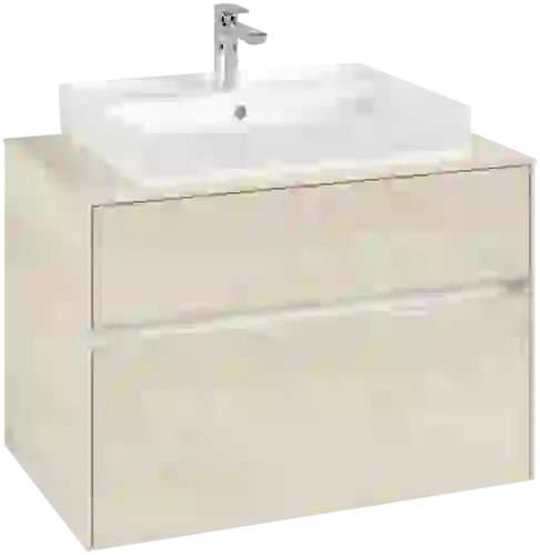 VILLEROY BOCH Toaletní skříňka Collaro, 2 výsuvy, 800 x 548 x 500 mm, bílý dub / bílý dub #C08000AA