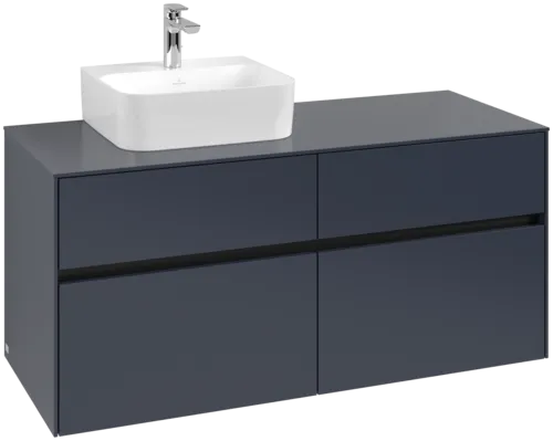 VILLEROY BOCH Toaletní skříňka Collaro, s osvětlením, 4 výsuvy, 1200 x 548 x 500 mm, Marine Blue / Marine Blue #C098B0VQ