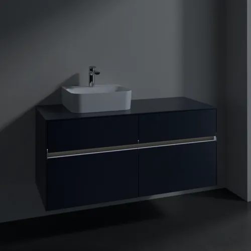 VILLEROY BOCH Toaletní skříňka Collaro, s osvětlením, 4 výsuvy, 1200 x 548 x 500 mm, Marine Blue / Marine Blue #C098B0VQ, obrázek 5