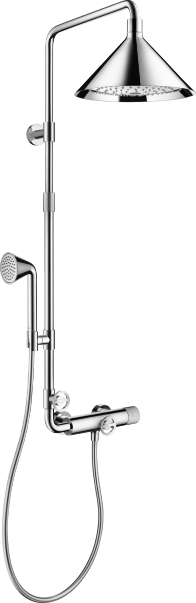 HANSGROHE AXOR Showers/Front Showerpipe s termostatem a horní sprchou 240 2jet #26020000 - chrom