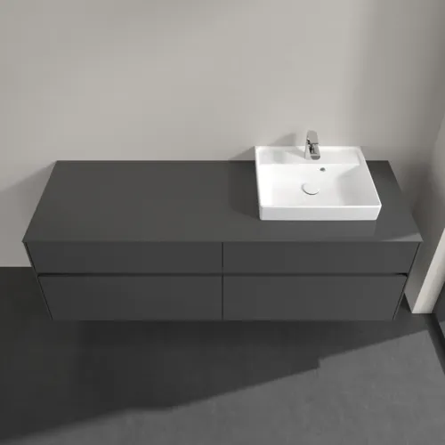 VILLEROY BOCH Toaletní skříňka Collaro, s osvětlením, 4 výsuvy, 1600 x 548 x 500 mm, lesklá šedá / lesklá šedá #C079B0FP, obrázek 4