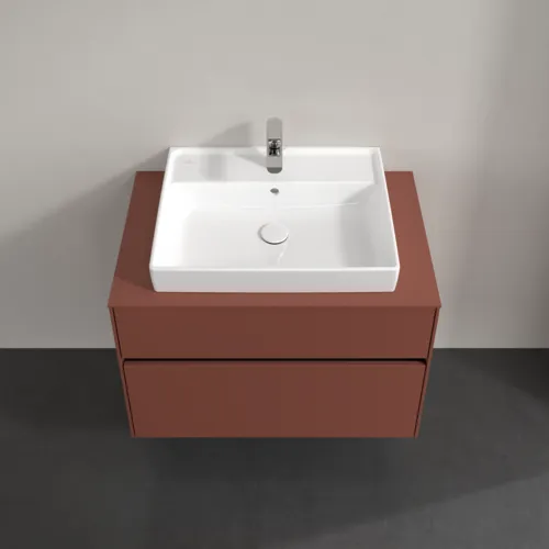 VILLEROY BOCH Toaletní skříňka Collaro, 2 výsuvy, 800 x 548 x 500 mm, vínově červená / vínově červená #C08000AH, obrázek 4