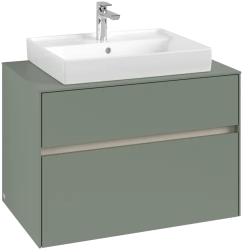 VILLEROY BOCH Toaletní skříňka Collaro, 2 výsuvy, 800 x 548 x 500 mm, Soft Green / Soft Green #C08000AF