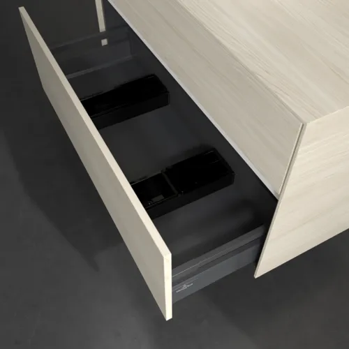 VILLEROY BOCH Toaletní skříňka Collaro, 2 výsuvy, 1000 x 548 x 500 mm, bílý dub / bílý dub #C09500AA, obrázek 6