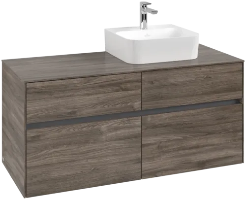 VILLEROY BOCH Toaletní skříňka Collaro, 4 výsuvy, 1200 x 548 x 500 mm, Kamenný dub / Kamenný dub #C09900RK