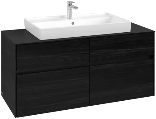 VILLEROY BOCH Toaletní skříňka Collaro, 4 výsuvy, 1200 x 548 x 500 mm, černý dub / černý dub #C08700AB