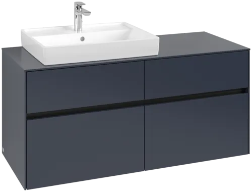 VILLEROY BOCH Toaletní skříňka Collaro, s osvětlením, 4 výsuvy, 1200 x 548 x 500 mm, Marine Blue / Marine Blue #C082B0VQ