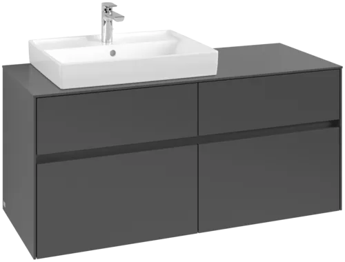 VILLEROY BOCH Collaro toaletní skříňka, s osvětlením, 4 výsuvy, 1200 x 548 x 500 mm, Grafit / Grafit #C082B0VR
