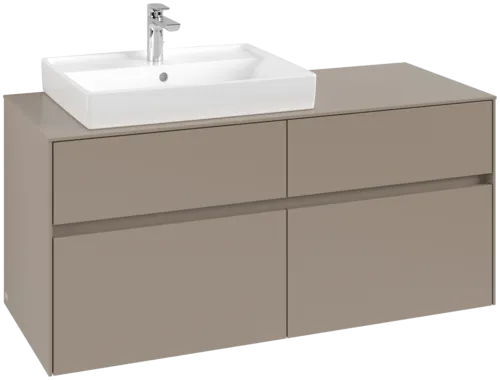 VILLEROY BOCH Toaletní skříňka Collaro, s osvětlením, 4 výsuvy, 1200 x 548 x 500 mm, taupe / taupe #C082B0VM