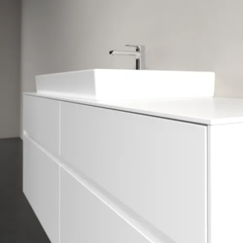 VILLEROY BOCH Toaletní skříňka Collaro, s osvětlením, 4 výsuvy, 1400 x 548 x 500 mm, bílá matná / bílá matná #C089B0MS, obrázek 6