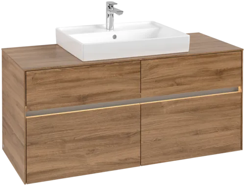 VILLEROY BOCH Umyvadlová skříňka Collaro, s osvětlením, 4 výsuvy, 1200 x 548 x 500 mm, dub Kansas #C081B0RH