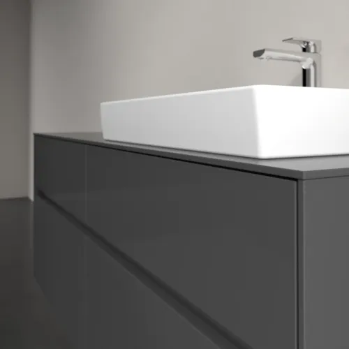 VILLEROY BOCH Toaletní skříňka Collaro, s osvětlením, 4 výsuvy, 1400 x 548 x 500 mm, lesklá šedá / lesklá šedá #C086B0FP, obrázek 6