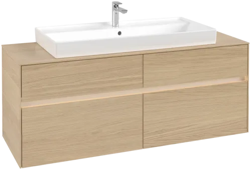 VILLEROY BOCH Toaletní skříňka Collaro, s osvětlením, 4 výsuvy, 1400 x 548 x 500 mm, severský dub / severský dub #C092B0VJ