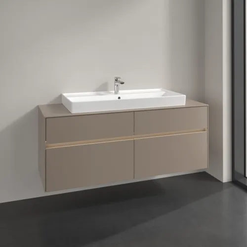 VILLEROY BOCH Toaletní skříňka Collaro, s osvětlením, 4 výsuvy, 1400 x 548 x 500 mm, taupe / taupe #C092B0VM, obrázek 2