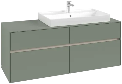 VILLEROY BOCH Toaletní skříňka Collaro, 4 výsuvy, 1400 x 548 x 500 mm, Soft Green / Soft Green #C09000AF