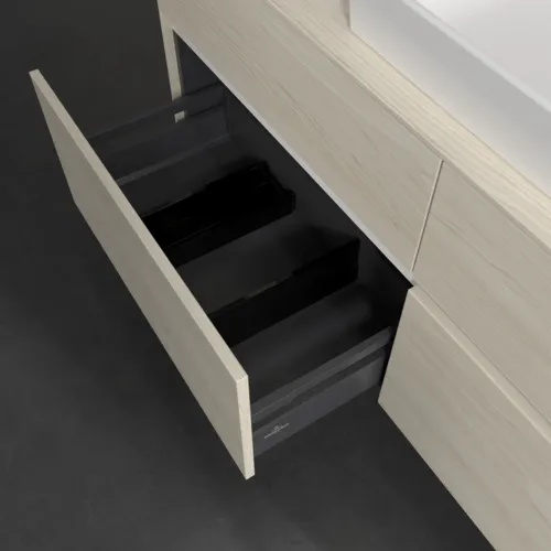 VILLEROY BOCH Toaletní skříňka Collaro, 4 výsuvy, 1400 x 548 x 500 mm, bílý dub / bílý dub #C09000AA, obrázek 6