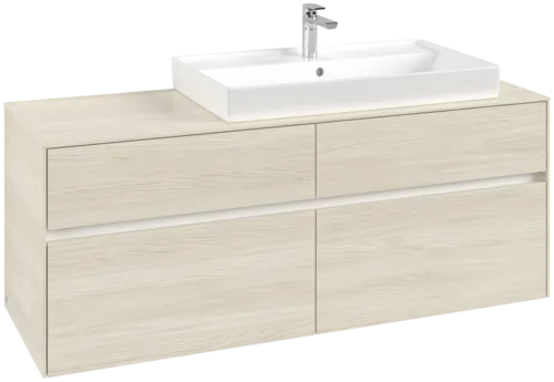 VILLEROY BOCH Toaletní skříňka Collaro, 4 výsuvy, 1400 x 548 x 500 mm, bílý dub / bílý dub #C09000AA