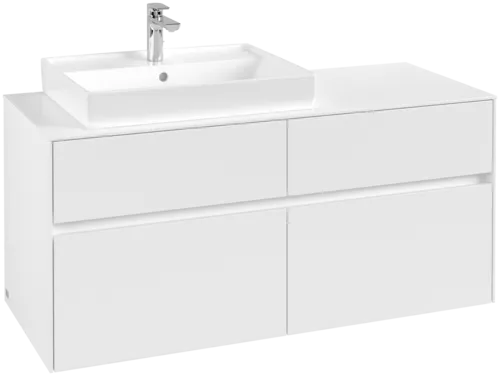 VILLEROY BOCH Toaletní skříňka Collaro, 4 výsuvy, 1200 x 548 x 500 mm, bílá matná / bílá matná #C08200MS