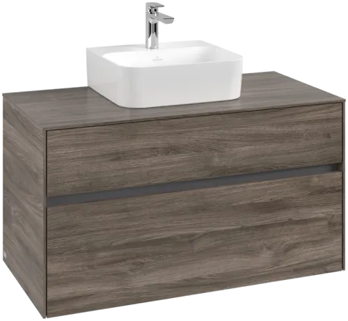 VILLEROY BOCH Toaletní skříňka Collaro, 2 výsuvy, 1000 x 548 x 500 mm, Kamenný dub / Kamenný dub #C09400RK