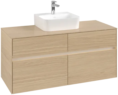VILLEROY BOCH Toaletní skříňka Collaro, s osvětlením, 4 výsuvy, 1200 x 548 x 500 mm, severský dub / severský dub #C097B0VJ