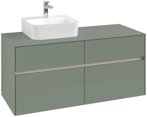 VILLEROY BOCH Toaletní skříňka Collaro, 4 výsuvy, 1200 x 548 x 500 mm, Soft Green / Soft Green #C09800AF