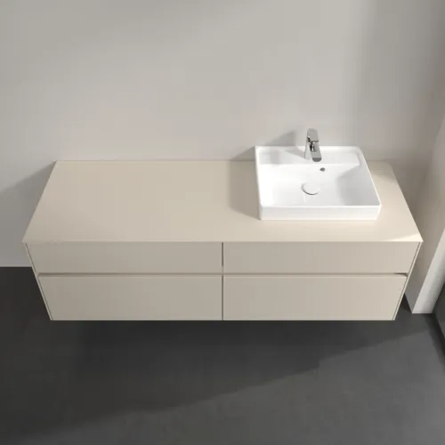 VILLEROY BOCH Toaletní skříňka Collaro, 4 výsuvy, 1600 x 548 x 500 mm, Cashmere Grey / Cashmere Grey #C07900VN, obrázek 4