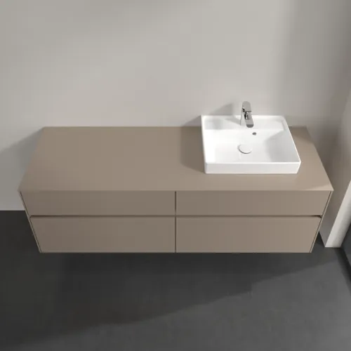 VILLEROY BOCH Toaletní skříňka Collaro, 4 výsuvy, 1600 x 548 x 500 mm, taupe / taupe #C07900VM, obrázek 4