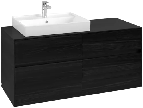 VILLEROY BOCH Toaletní skříňka Collaro, 4 výsuvy, 1200 x 548 x 500 mm, černý dub / černý dub #C08200AB