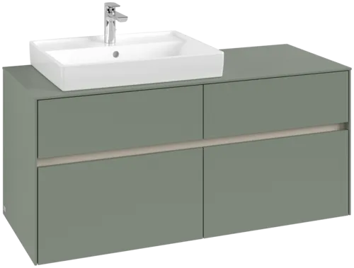 VILLEROY BOCH Toaletní skříňka Collaro, 4 výsuvy, 1200 x 548 x 500 mm, Soft Green / Soft Green #C08200AF