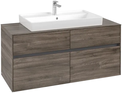 VILLEROY BOCH Toaletní skříňka Collaro, 4 výsuvy, 1200 x 548 x 500 mm, dub kamenný #C08700RK