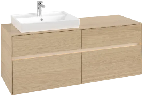 VILLEROY BOCH Toaletní skříňka Collaro, s osvětlením, 4 výsuvy, 1400 x 548 x 500 mm, severský dub / severský dub #C085B0VJ