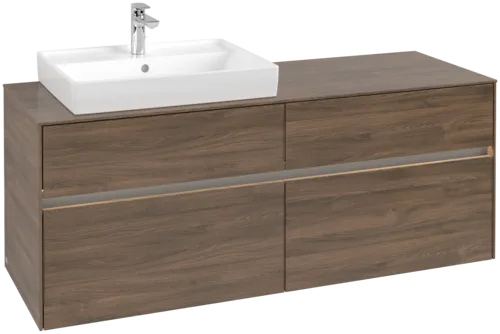 VILLEROY BOCH Toaletní skříňka Collaro, s osvětlením, 4 výsuvy, 1400 x 548 x 500 mm, Arizona Oak / Arizona Oak #C085B0VH
