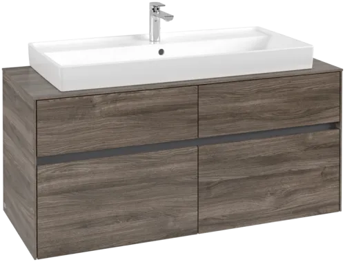 VILLEROY BOCH Toaletní skříňka Collaro, 4 výsuvy, 1200 x 548 x 500 mm, dub kamenný #C09100RK