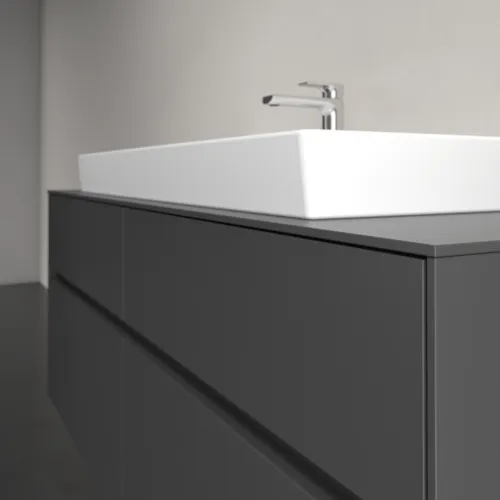 VILLEROY BOCH Toaletní skříňka Collaro, 4 výsuvy, 1400 x 548 x 500 mm, grafitová / grafitová #C09200VR, obrázek 5