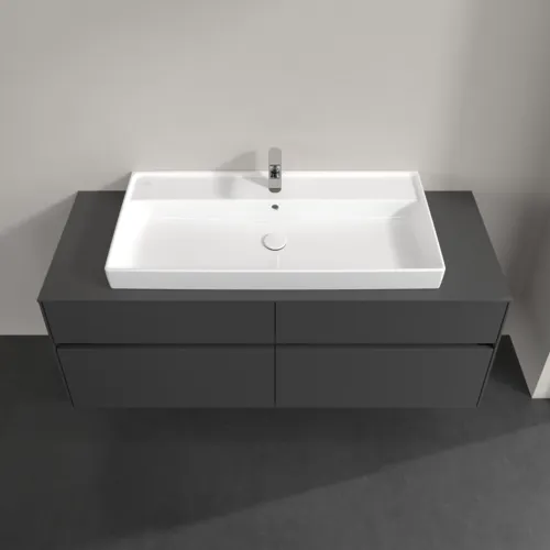 VILLEROY BOCH Toaletní skříňka Collaro, 4 výsuvy, 1400 x 548 x 500 mm, grafitová / grafitová #C09200VR, obrázek 4