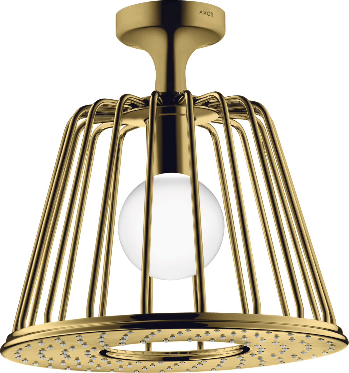 HANSGROHE AXOR LampShower/Nendo LampShower 275 1jet s připojením ke stropu #26032990 - Leštěná zlatá optika