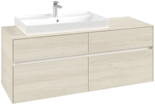 VILLEROY BOCH Toaletní skříňka Collaro, 4 výsuvy, 1400 x 548 x 500 mm, bílý dub / bílý dub #C08900AA