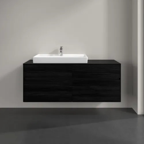 VILLEROY BOCH Toaletní skříňka Collaro, 4 výsuvy, 1400 x 548 x 500 mm, černý dub / černý dub #C08900AB, obrázek 3