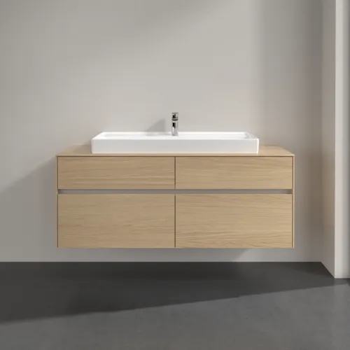 VILLEROY BOCH Toaletní skříňka Collaro, 4 výsuvy, 1400 x 548 x 500 mm, severský dub / severský dub #C09200VJ, obrázek 3