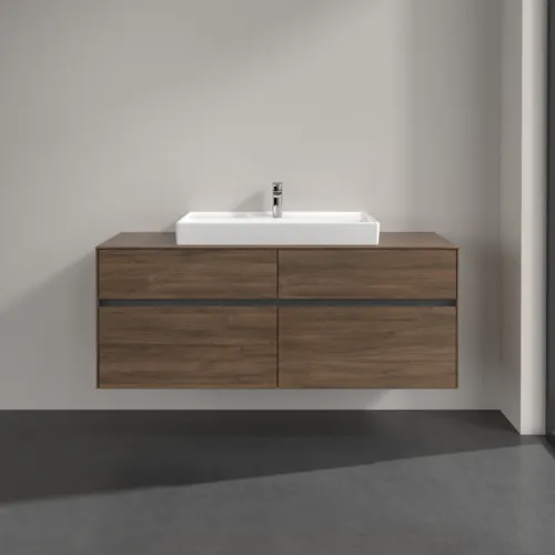 VILLEROY BOCH Toaletní skříňka Collaro, 4 výsuvy, 1400 x 548 x 500 mm, Arizona Oak / Arizona Oak #C08800VH, obrázek 3