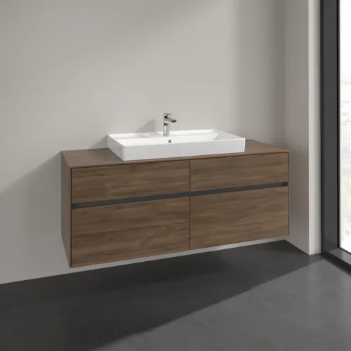 VILLEROY BOCH Toaletní skříňka Collaro, 4 výsuvy, 1400 x 548 x 500 mm, Arizona Oak / Arizona Oak #C08800VH, obrázek 2