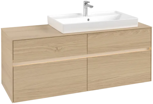 VILLEROY BOCH Toaletní skříňka Collaro, s osvětlením, 4 výsuvy, 1400 x 548 x 500 mm, severský dub / severský dub #C090B0VJ