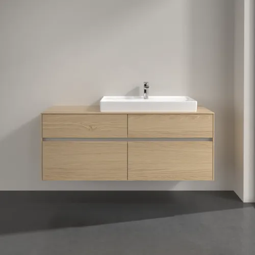 VILLEROY BOCH Toaletní skříňka Collaro, s osvětlením, 4 výsuvy, 1400 x 548 x 500 mm, severský dub / severský dub #C090B0VJ, obrázek 3