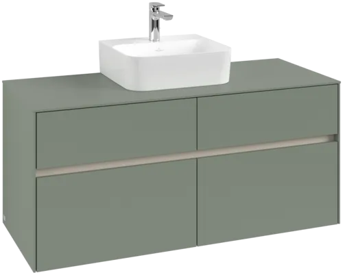 VILLEROY BOCH Toaletní skříňka Collaro, 4 výsuvy, 1200 x 548 x 500 mm, Soft Green / Soft Green #C09700AF
