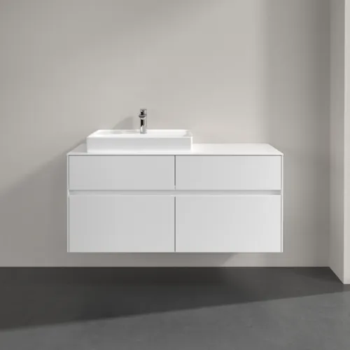 VILLEROY BOCH Collaro toaletní skříňka, s osvětlením, 4 výsuvy, 1200 x 548 x 500 mm, bílá matná / bílá matná #C082B0MS, obrázek 3