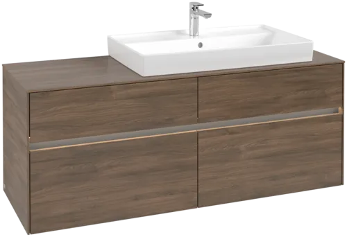 VILLEROY BOCH Toaletní skříňka Collaro, s osvětlením, 4 výsuvy, 1400 x 548 x 500 mm, Arizona Oak / Arizona Oak #C090B0VH